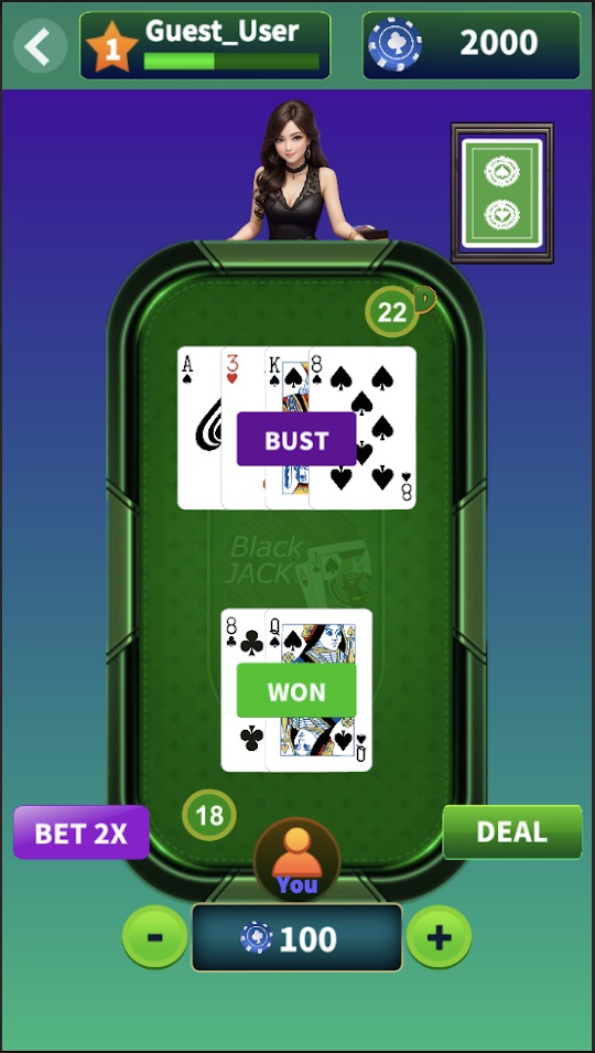 Blackjack 21 screenshot 2